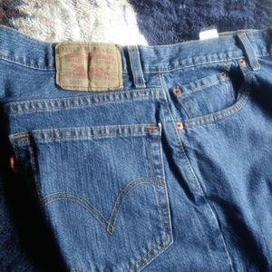 Men Levi Strauss 2pc. W36 505 Reg Fit Jean Shorts